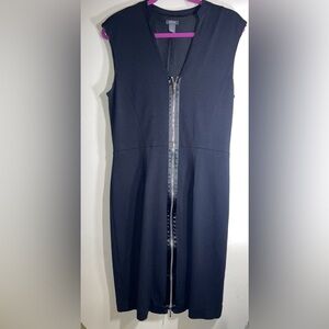 Kenneth Cole Reaction Zip Front Dress. Size 12. Black. Full length zipper. EUC